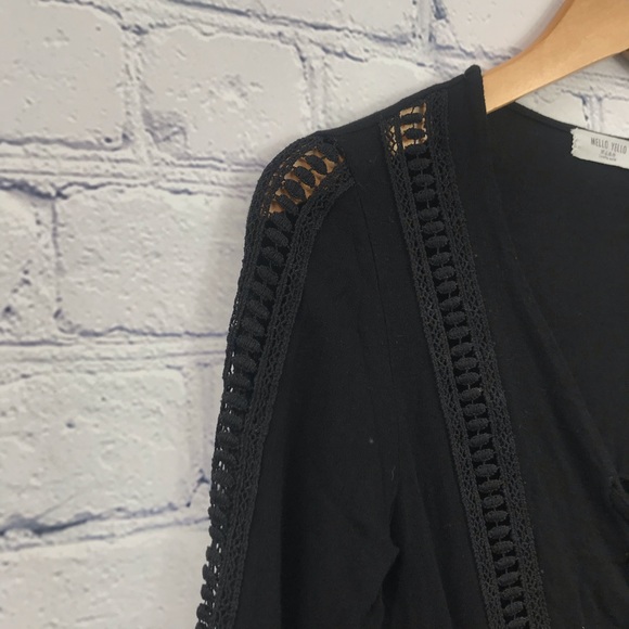 Mello Yello Black Crochet Boho Romper - Picture 3 of 7